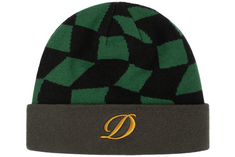 Checkered Cuff Beanie