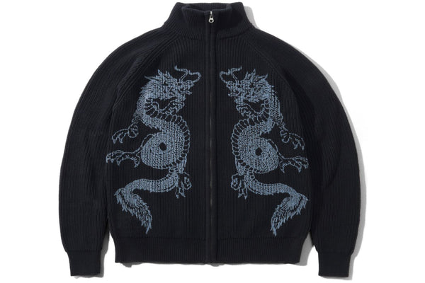 Dragon Zip-Thru Knit Sweater Dragon Zip-Thru Knit Sweater