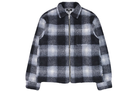 Zip Sherpa Shadow Plaid