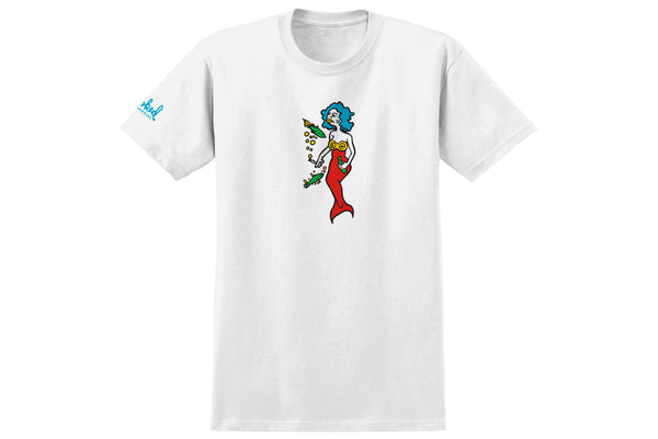 Mermaid S/S - White/Blue Mermaid S/S - White/Blue