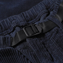 Belted Corduroy Simple Pant - Navy