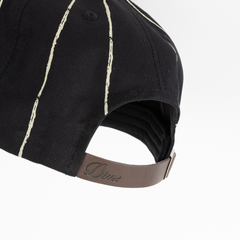 Pinstriped Worker Cap