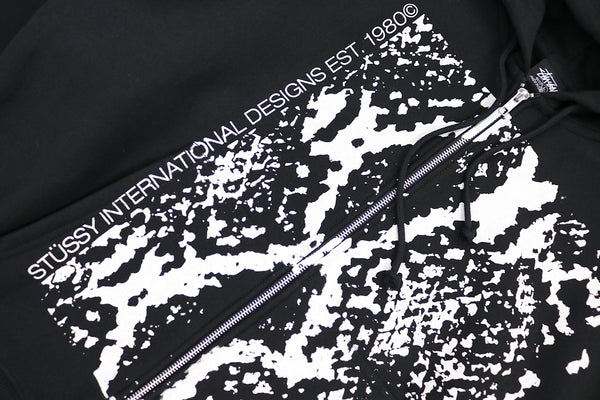 Snakeskin Zip Hood