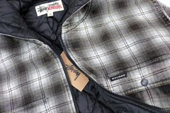 Zip Hooded Plaid Shirt