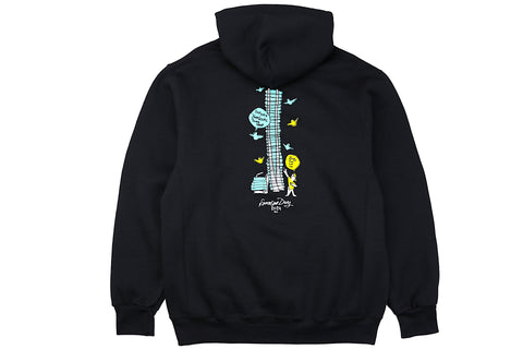 Windflowers Embroidered Pullover Hood