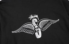 Skull Wings Pig Dyed L/S Tee
