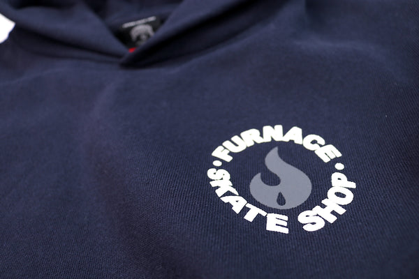 Red Hot Hoodie (Puff) - Navy