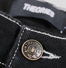 Plaza Jeans - Black Contrast Stitch