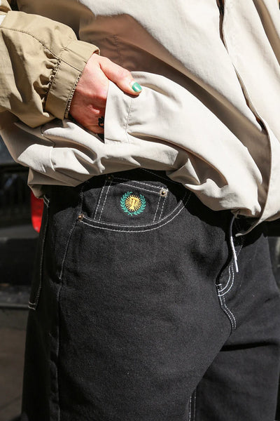Plaza Jeans - Black Contrast Stitch