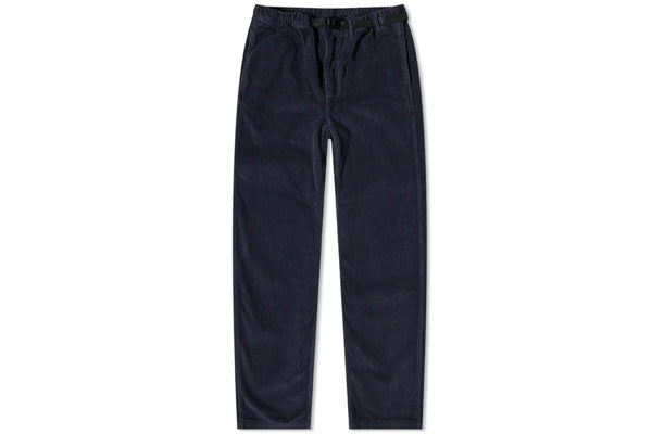 Belted Corduroy Simple Pant - Navy