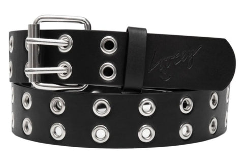 Black Grommet Hole Belt