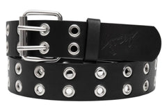 Black Grommet Hole Belt