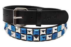 Blue Checkered Stud Finder Belt