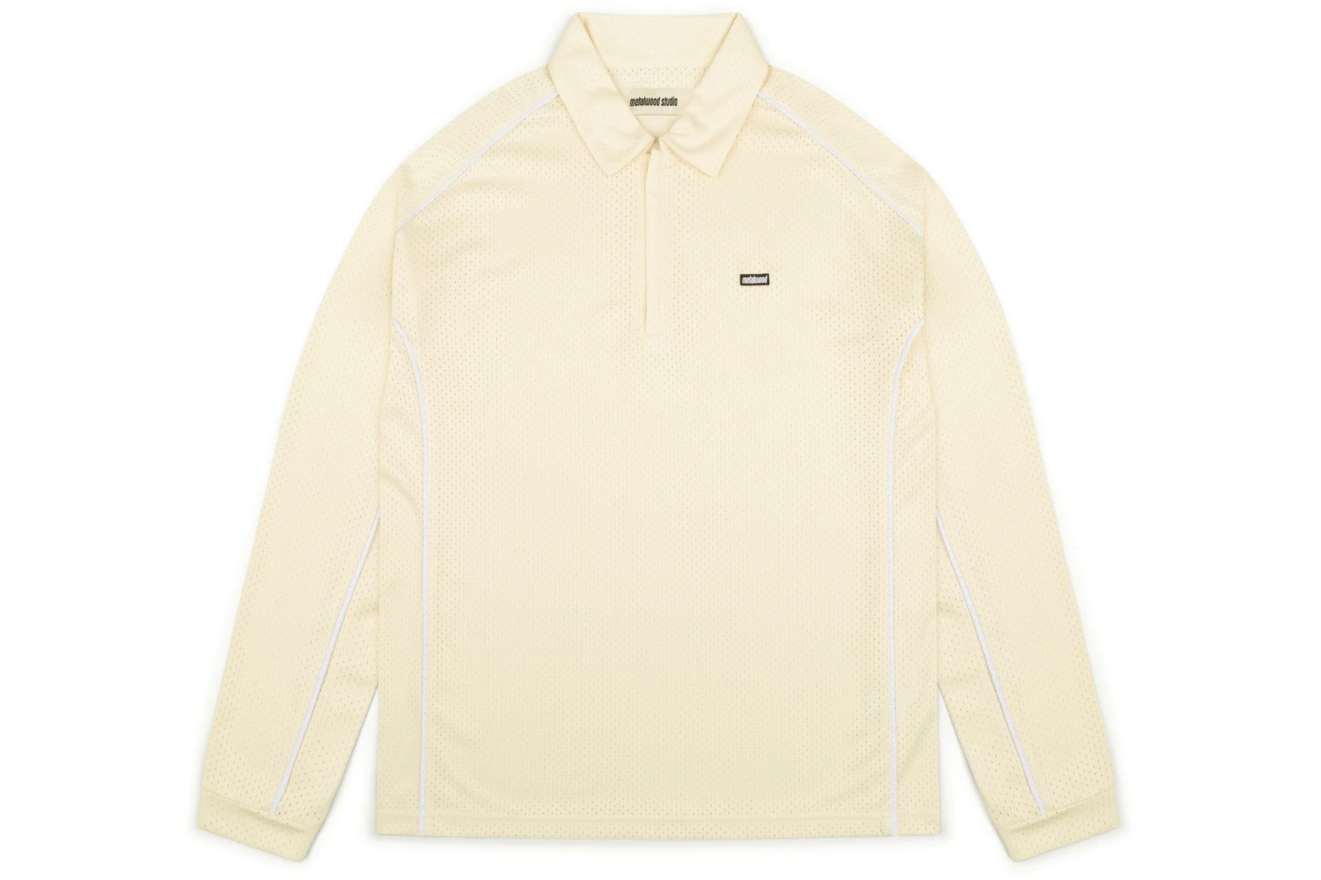 Piped L/S Quarter Zip Polo