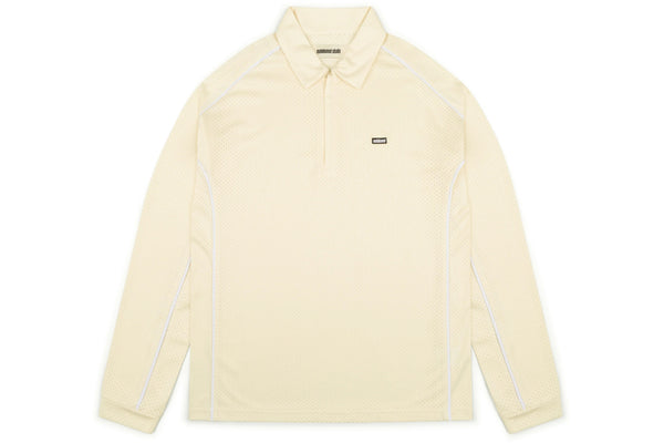 Piped L/S Quarter Zip Polo