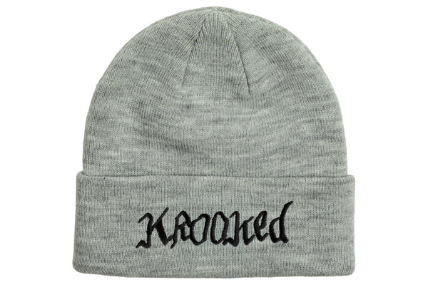 Double OK Script Cuff Beanie