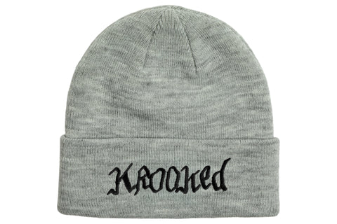 Double OK Script Cuff Beanie