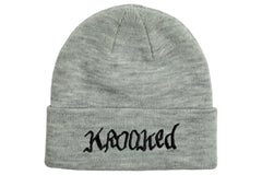 Double OK Script Cuff Beanie