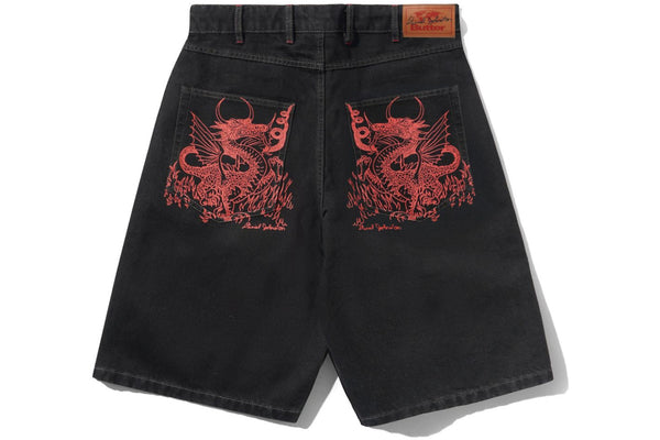 Dragon Denim Shorts