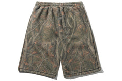 Overlock Stitch Fleece Shorts