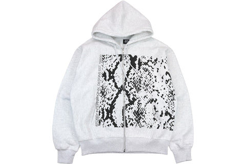 Snakeskin Zip Hood