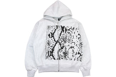 Snakeskin Zip Hood