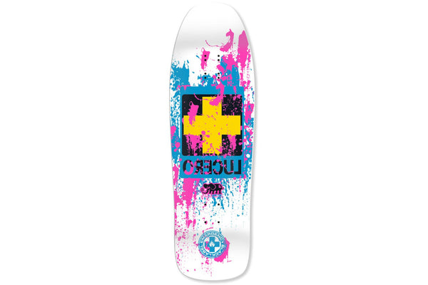John Lucero - Splatter Cross - White - 9.88"