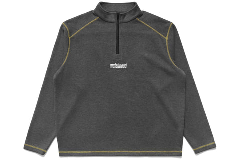 Contrast Stitch 1/4 Zip Pullover