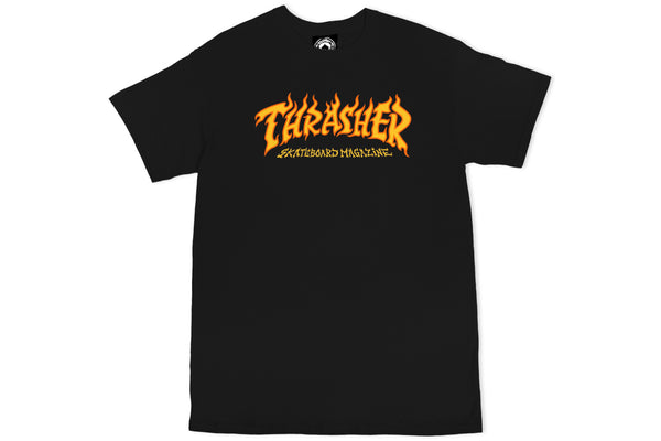 Fire Logo T-Shirt - Black